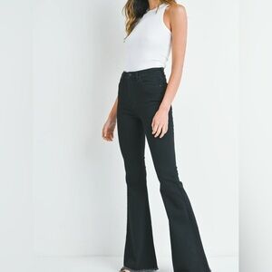 Just Black Dark Blue Flare Jeans